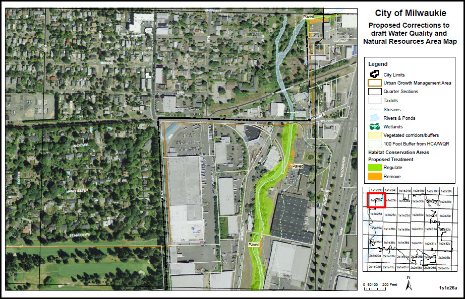 Proposed Corrections To Draft Water Quality And Natural Resources Area Map 