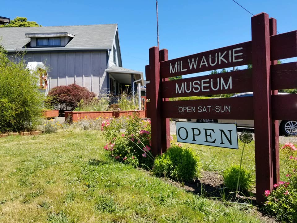 Milwaukie Museum Sign and Grounds