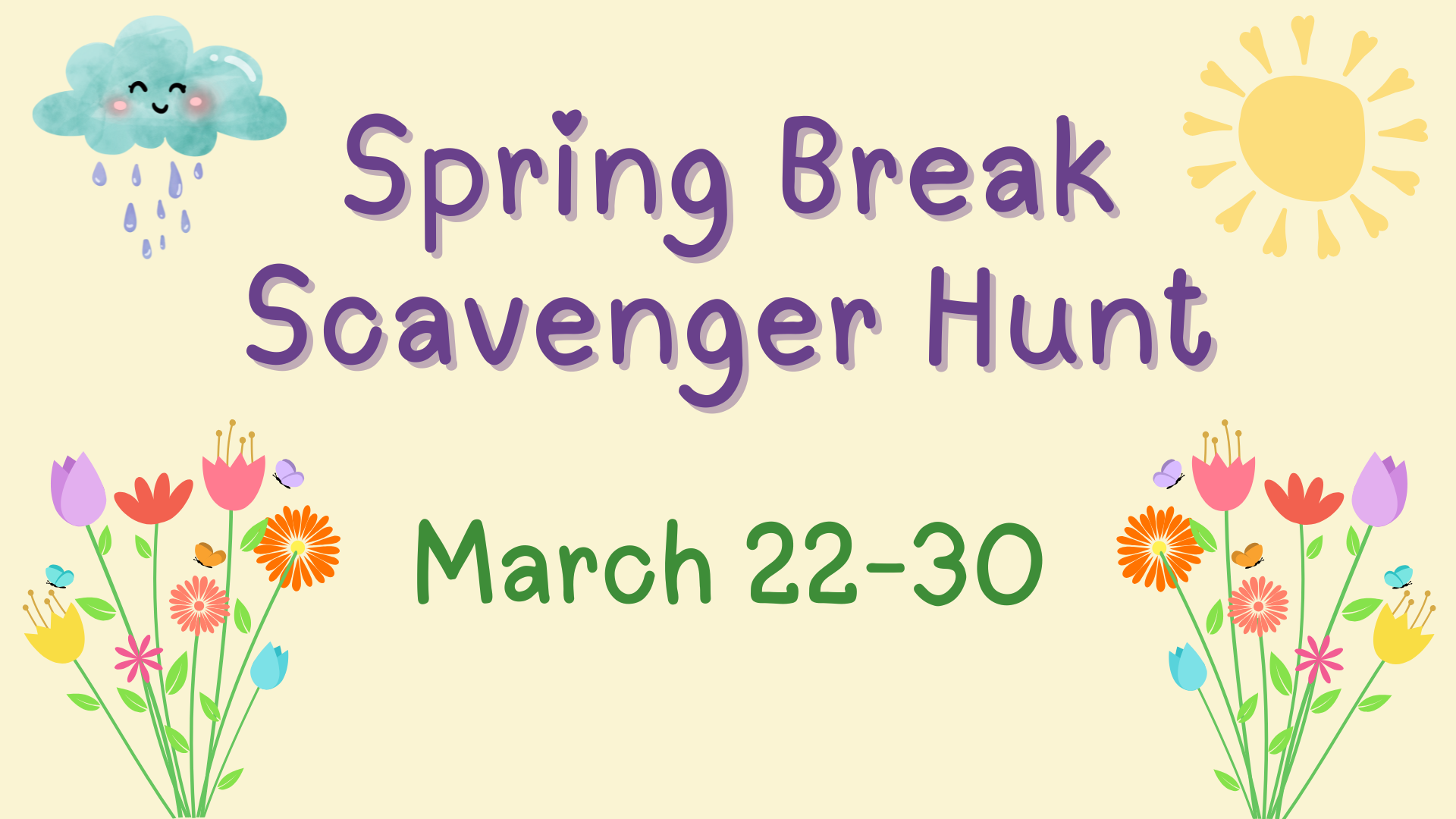 Spring Break Scavenger Hunt