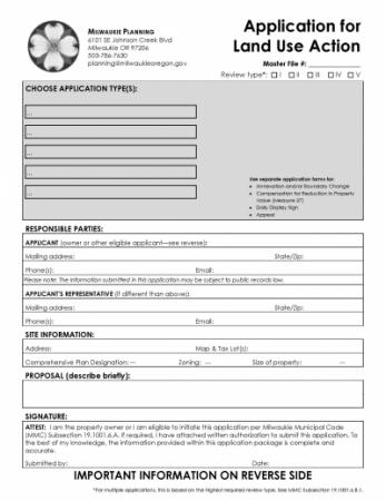 land assignment application form