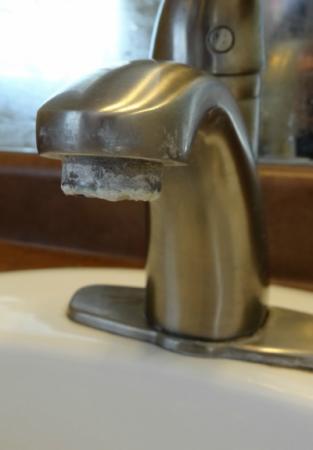 Faucet with hard water
